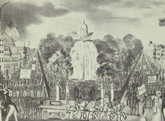 The opening of the Croton Aqueduct