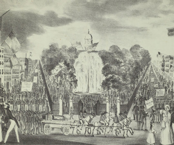 The opening of the Croton Aqueduct