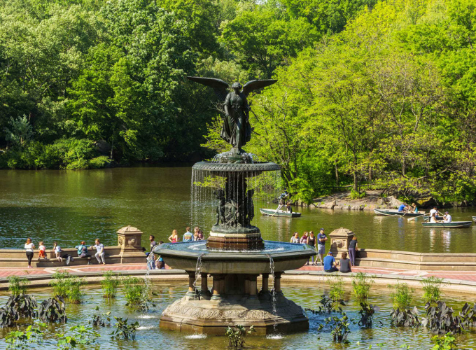 Bethesda Fountain, created by Emma Stebbins