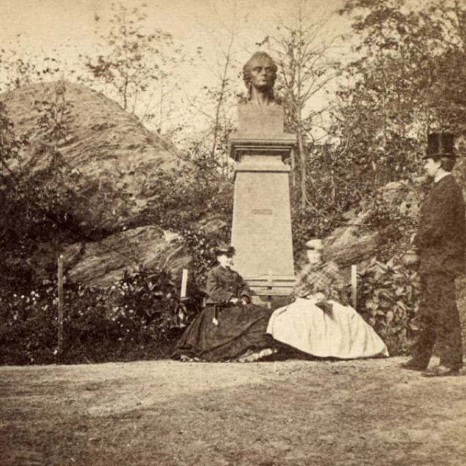 Schiller Monument, the Park's first.
