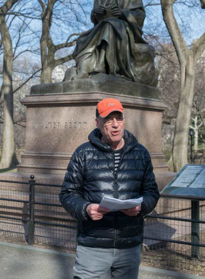 Mark Bittman at a pop-up reading on Literary Walk