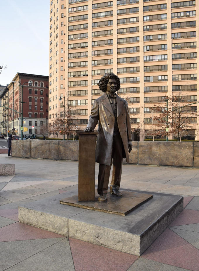 Frederick Douglass statue, dedicated in 2010