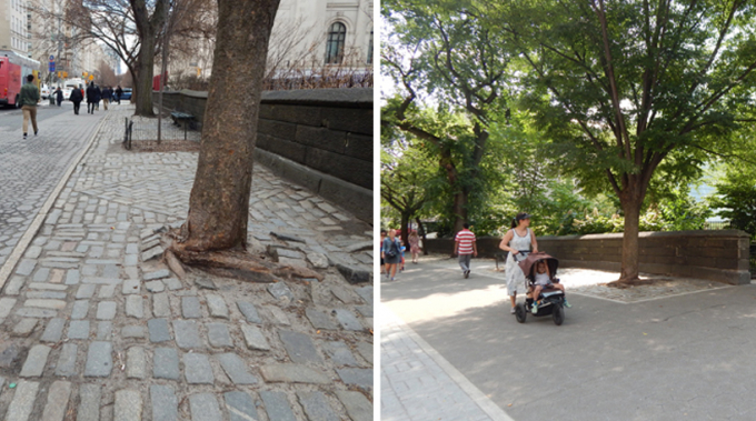 East 85th Street Perimeter - Before and After