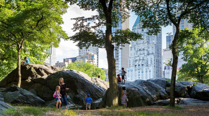 Kids Climbing Rocks