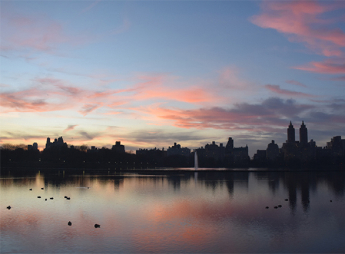 Sunset over the Reservoir