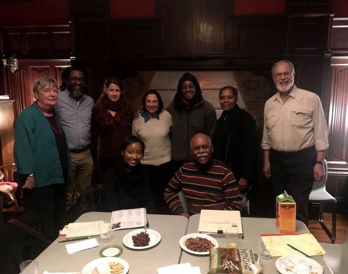 A group shot of the Williams family and members of the Institute