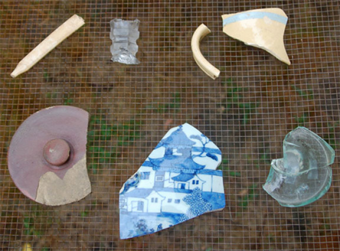 Artifacts discovered at Seneca Village