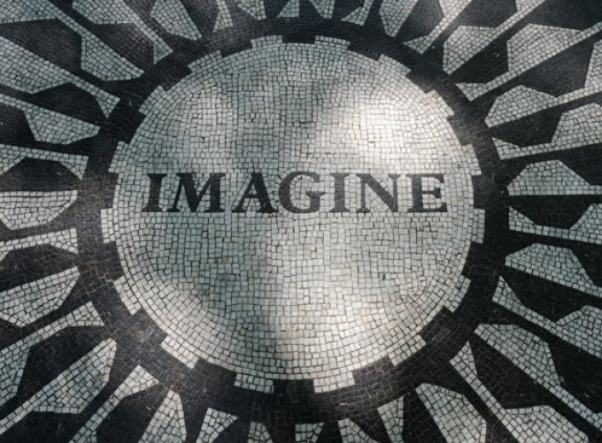Imagine mosaic, selected by Yoko Ono