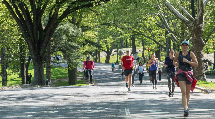Joggers in Central Park