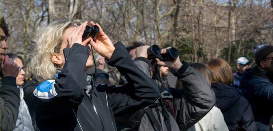 Birdwatchers in the Ramble