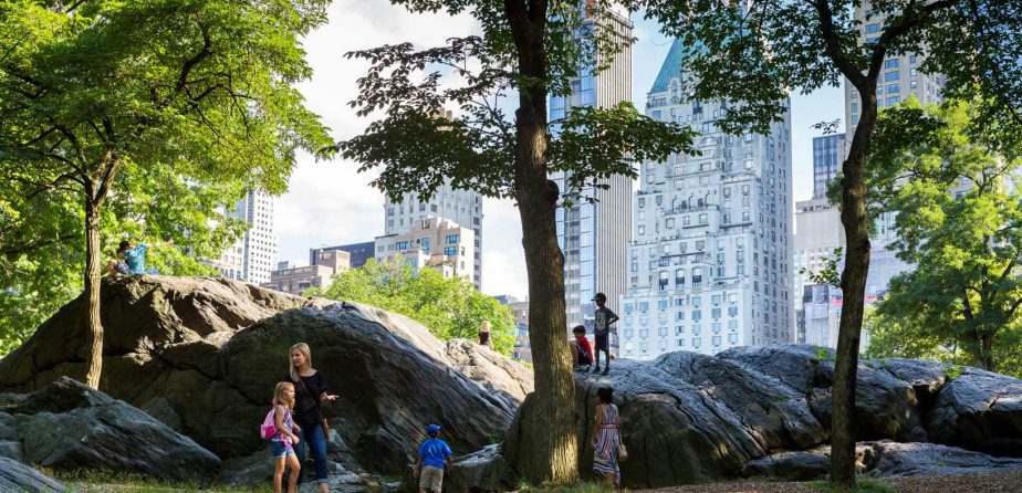 Kids Climbing Rocks