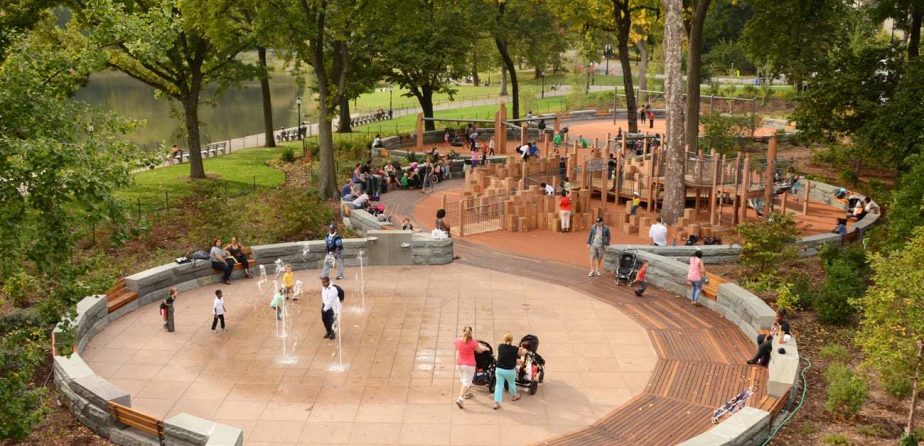 East 110th Street Playground Dancing Water