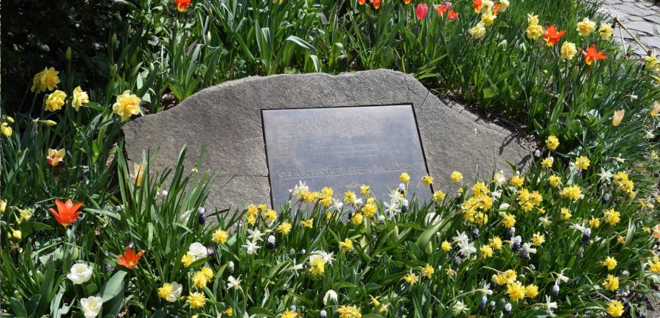 Shakespeare Garden Plaque