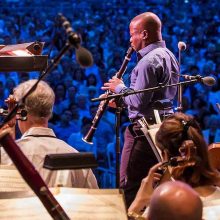 Andrew McGill performing with the New York Philharmonic at Central Park