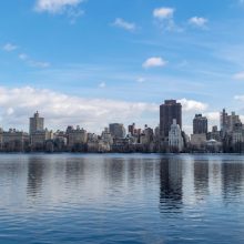 A view across the reflective surface of the Reservoir
