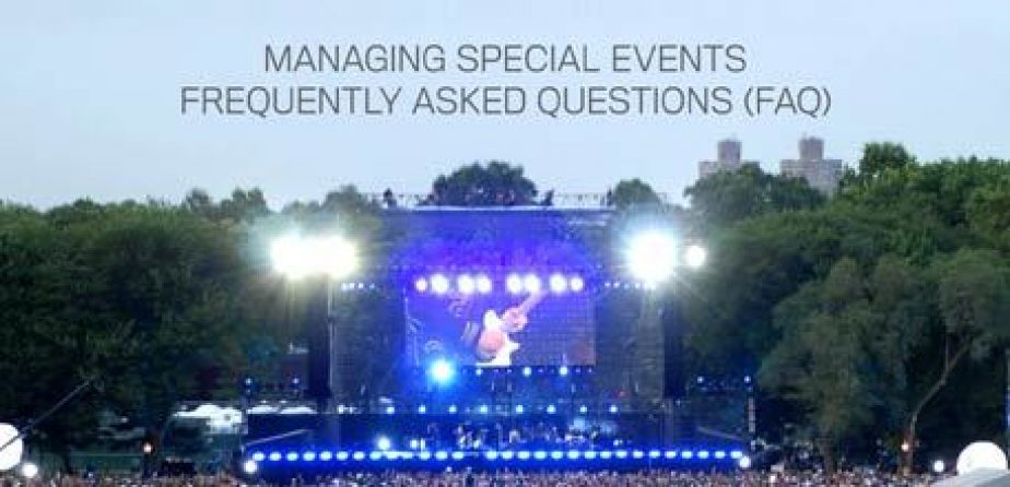Managing Special Events FAQ