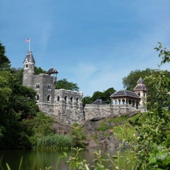 Belvedere Castle under a blue summer sky