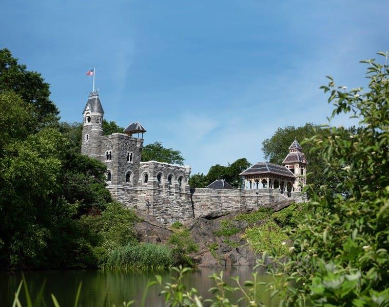 Belvedere Castle under a blue summer sky