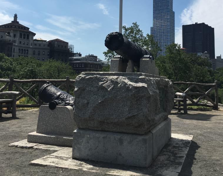 A canon in the north end of Central Park
